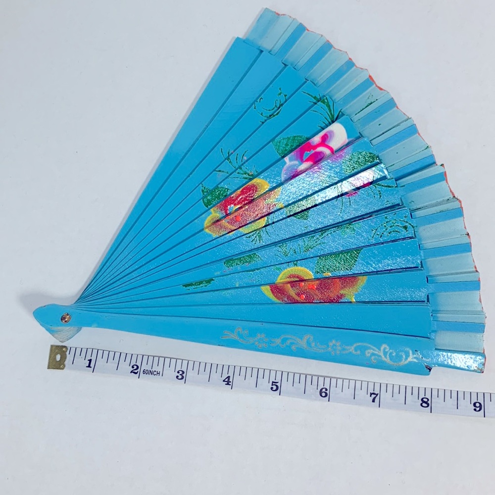 Floral Patterned Hand Fans - Picture 6 of 6